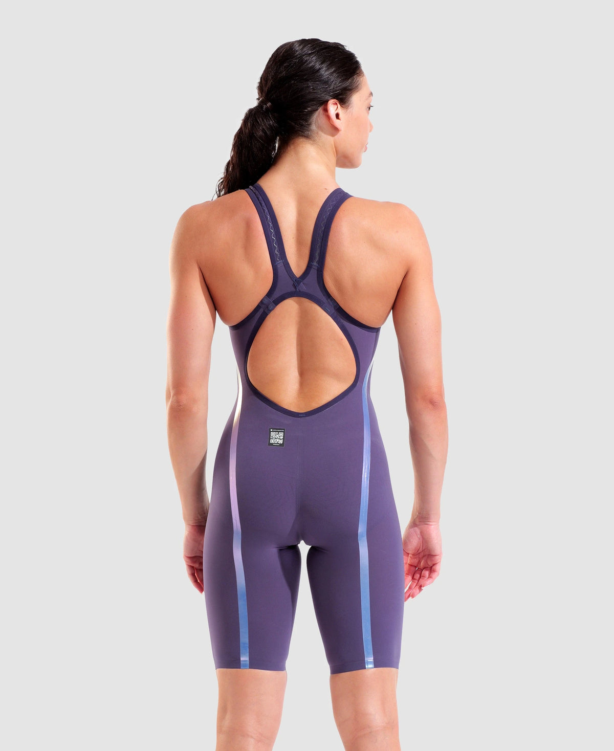 Women's Powerskin Veloce Midnight Chrome Open Back LE midnight blue