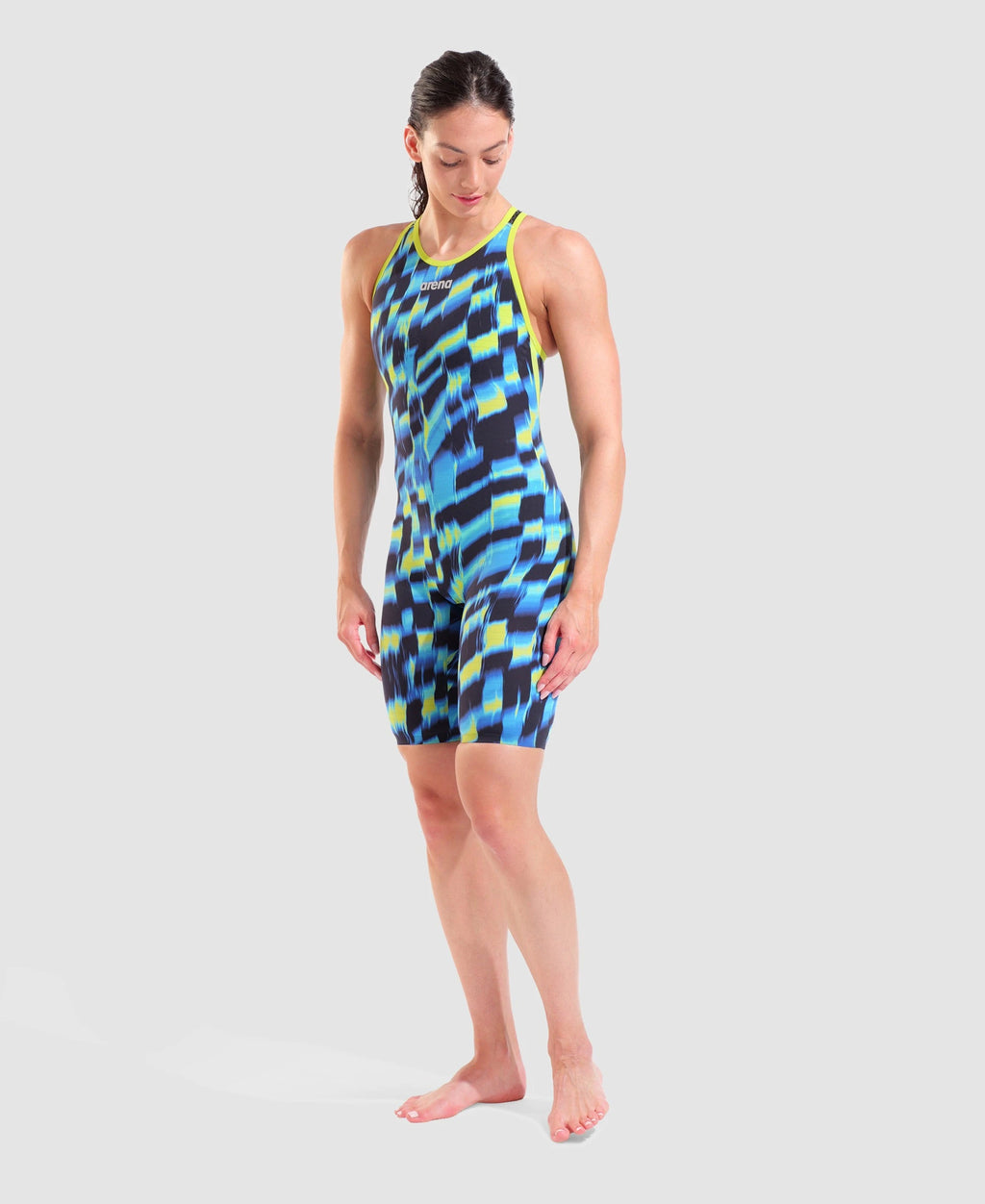 Women's Powerskin Air 3 Aqua Gleam Open Back LE aqua-gleam