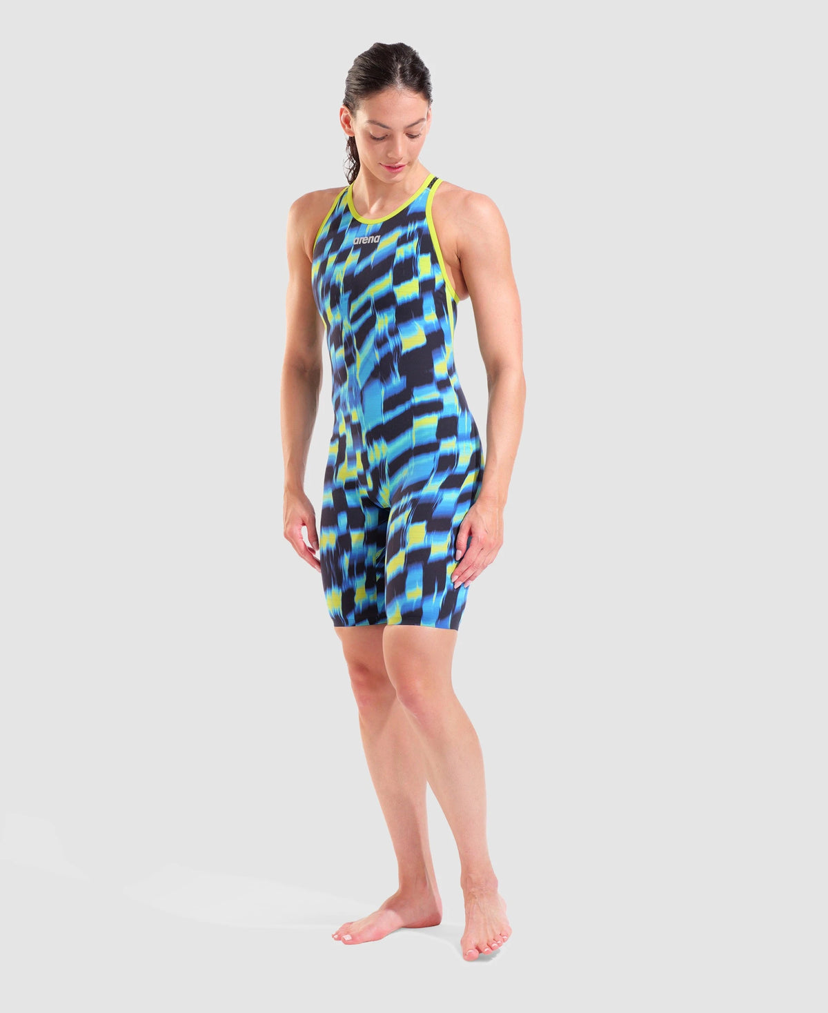 Women's Powerskin Air 3 Aqua Gleam Open Back LE aqua-gleam