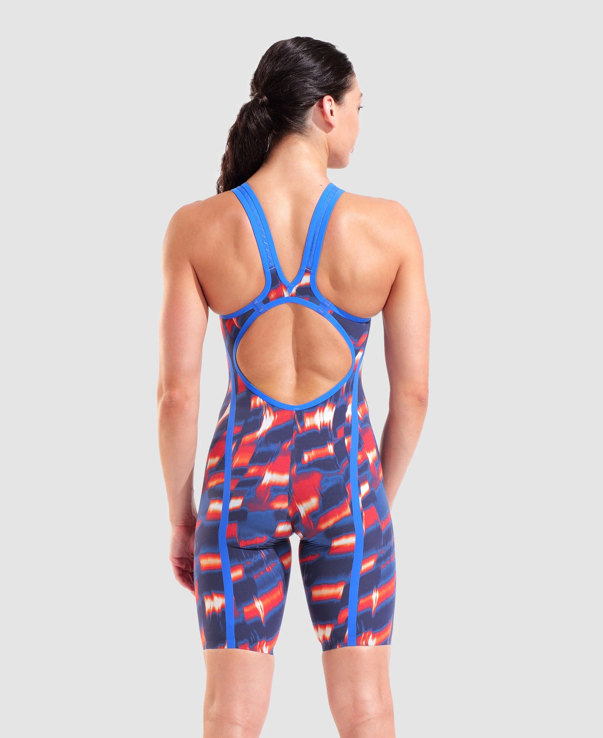 Women's Powerskin Air 3 Aqua Gleam Open Back LE red-white-blue