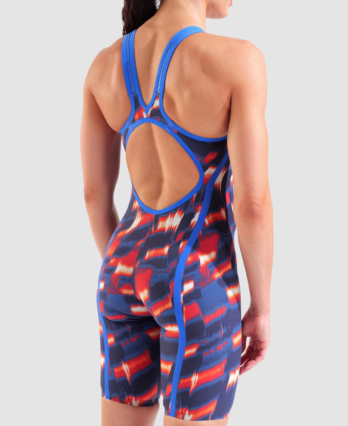 Women's Powerskin Air 3 Aqua Gleam Open Back LE red-white-blue
