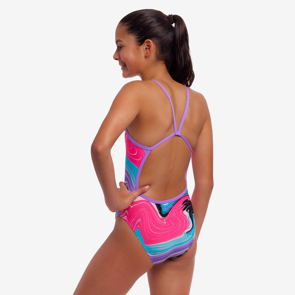 Sweetest Swirl Girl's Single Strap One Piece