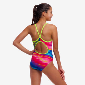 Lost Ocean Girl's Diamond Back One Piece