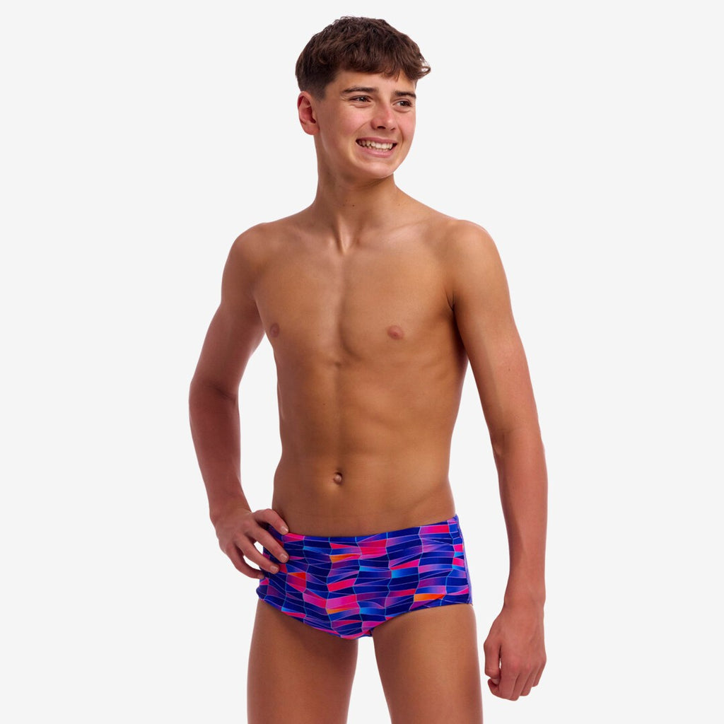 Warped Waves Boy's Sidewinder Trunks