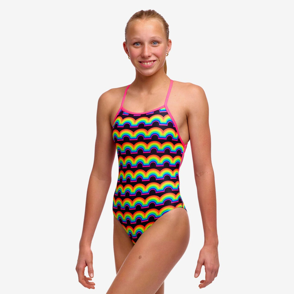 Rainbowie Girl's Strapped In One Piece