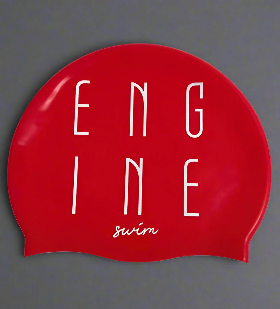 Silicone Swim Cap - Tower Red