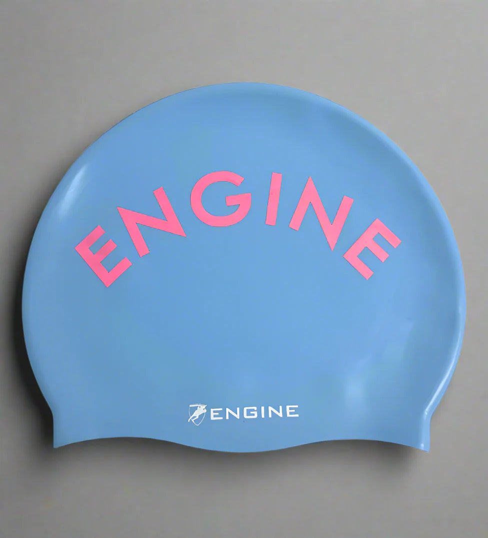 Silicone Swim Cap - Santorini Cornflower Blue