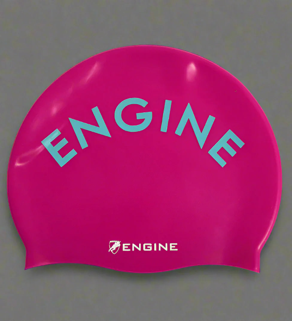 Silicone Swim Cap - Santorini Raspberry