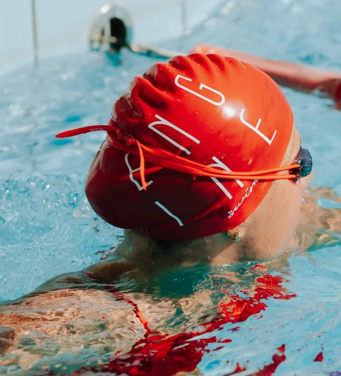 Silicone Swim Cap - Tower Red