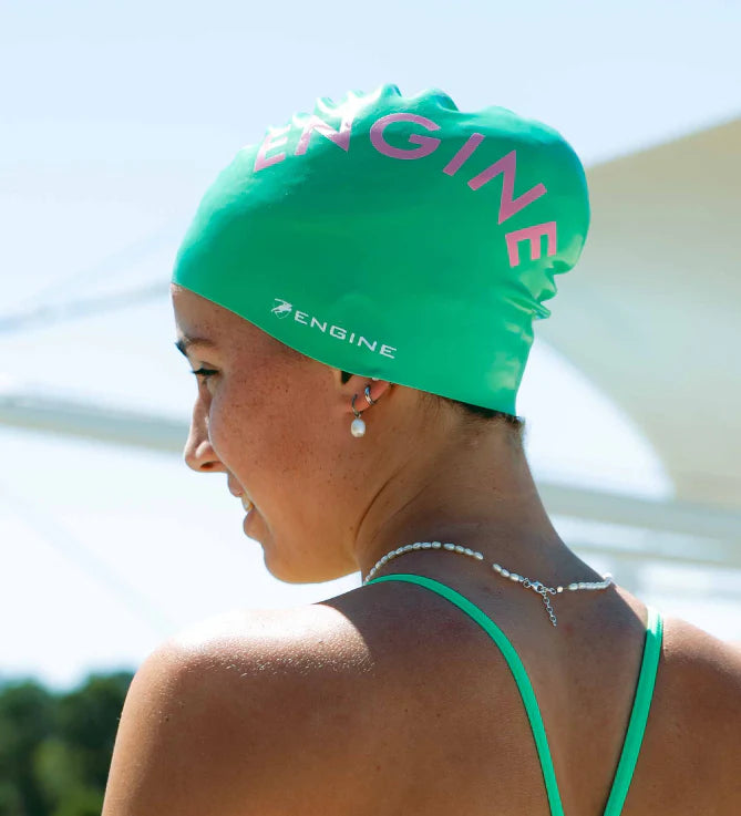 Silicone Swim Cap - Santorini Apple