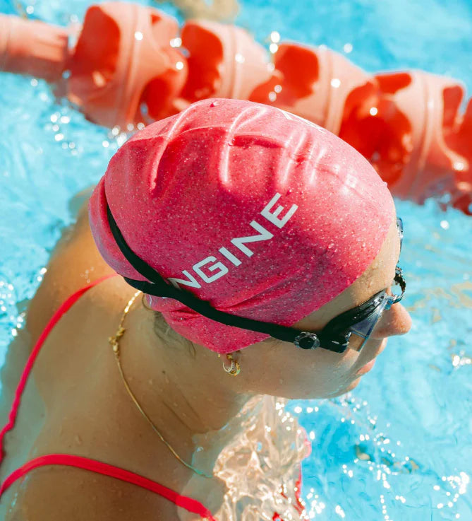 Engine Silicone Swim Cap - Galaxy Pink