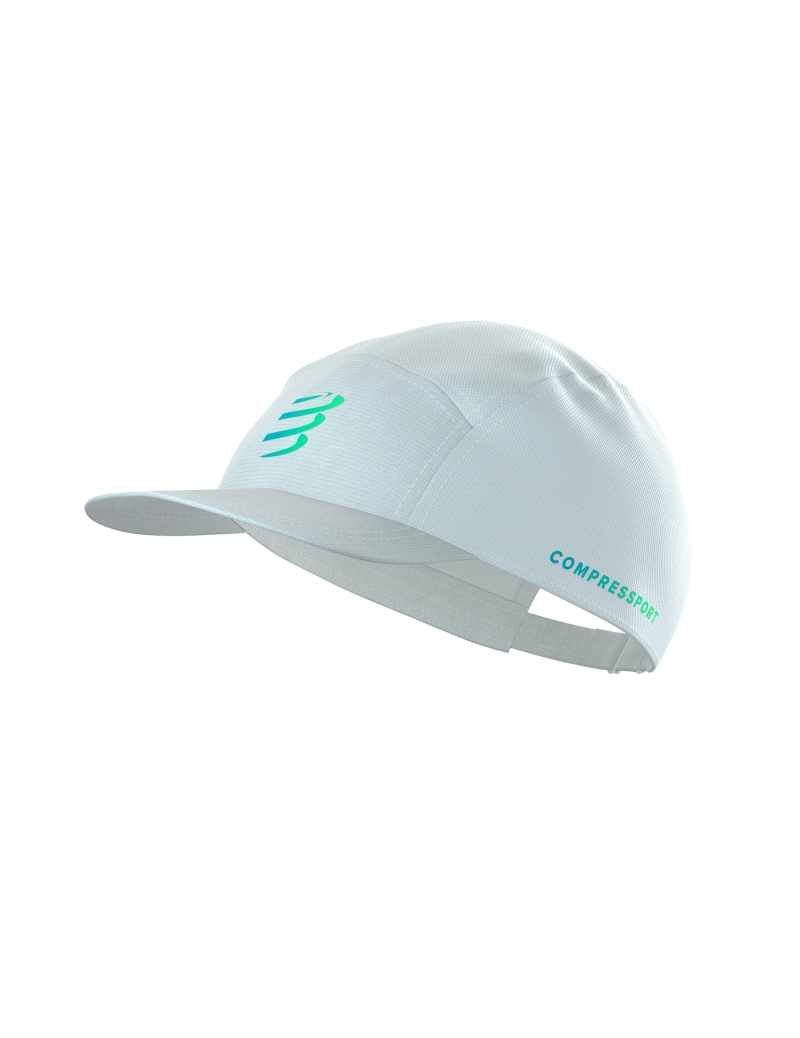 5 Panel Cap Star - White/Blue-Green