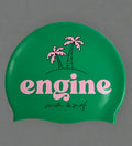 Silicone Swim Cap - Palm Apple