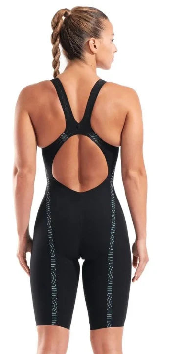 Arena Veloce Open Back Black & Teal