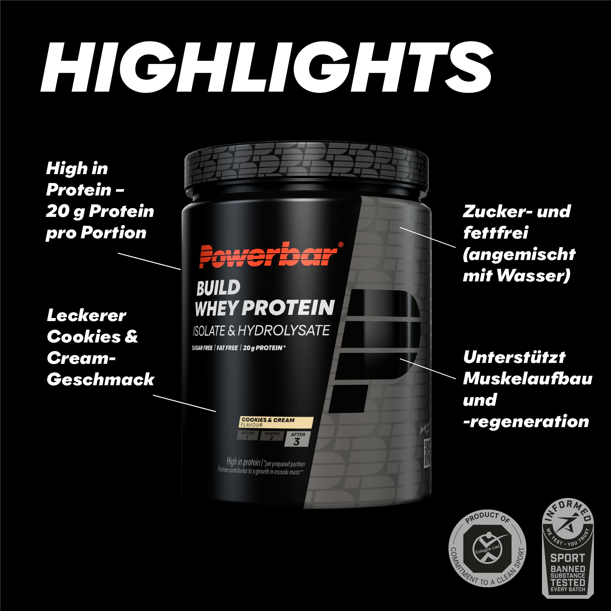 Build Whey Protein Isolate & Hydroisolate Powder