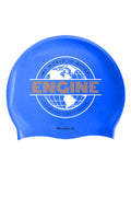Silicone Swim Cap - Global - Blue