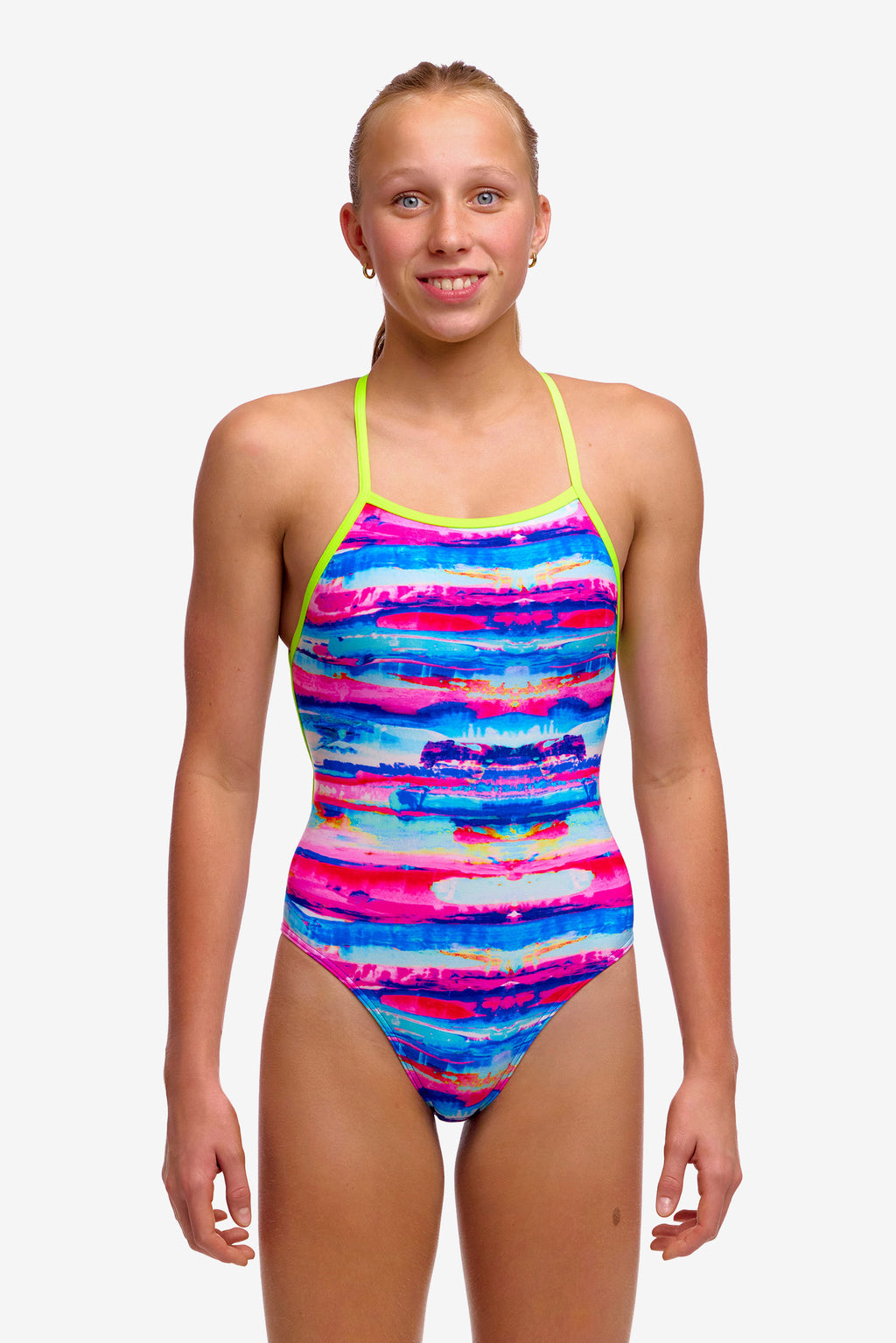 Ladies Strapped In Colour Cutaway
