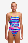 Ladies Strapped In Colour Cutaway
