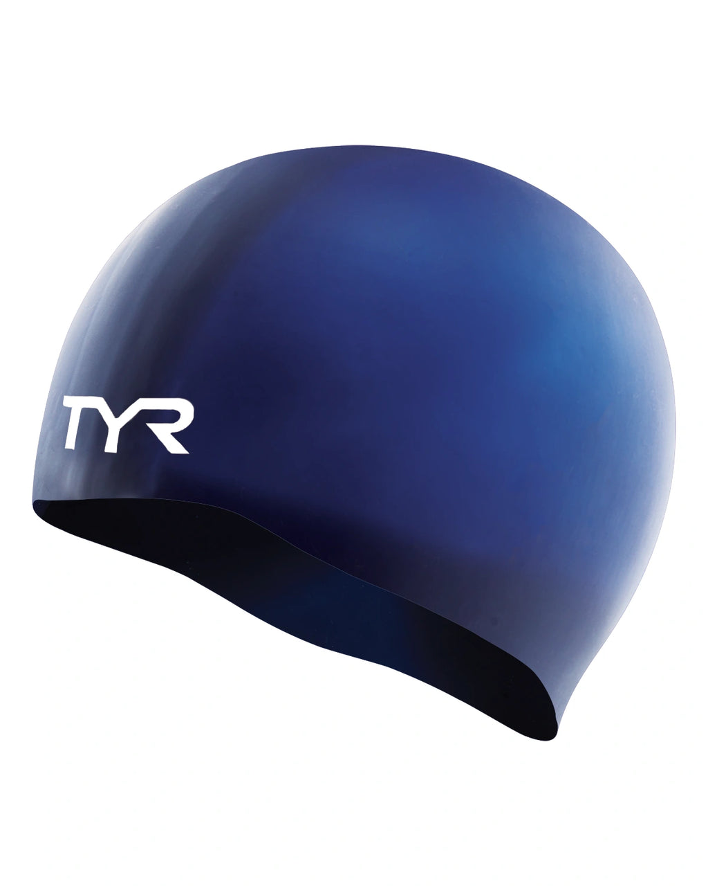 TYR Adult Silicone Wrinkle-Free Swim Cap 408 Navy