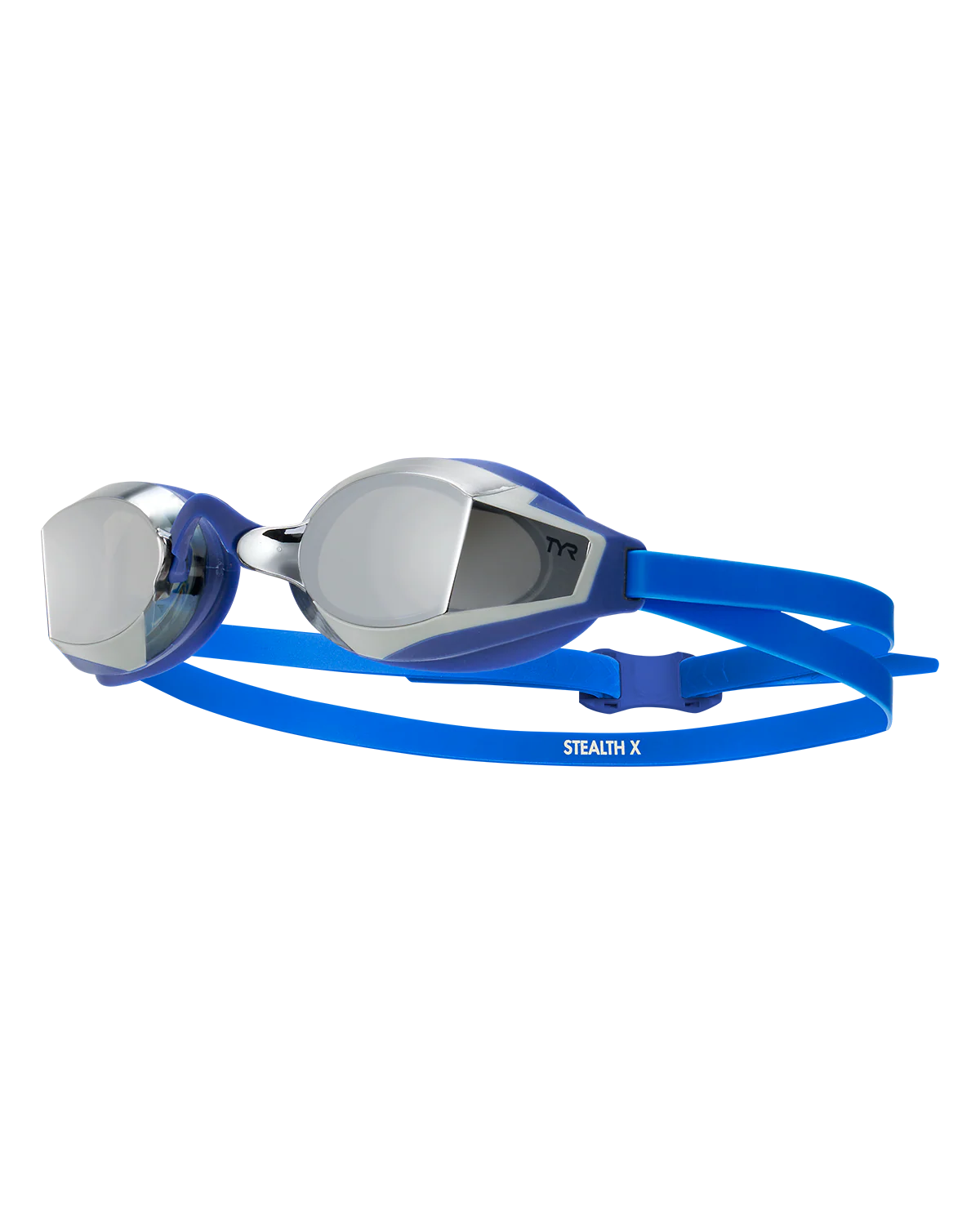 TYR Stealth-X Mirrored Performance Goggles Blue