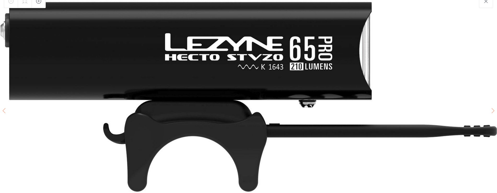LEZYNE HECTO STVZO PRO 65 LUX FRONT BLACK