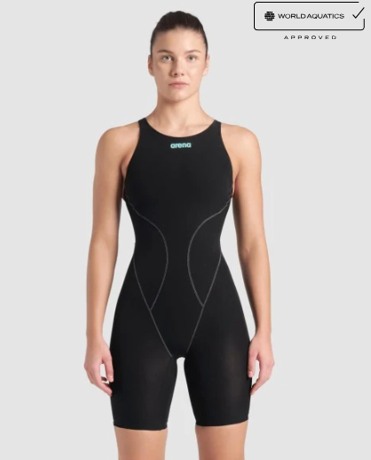 Women's Powerskin Impulso Open Back Black/Teal