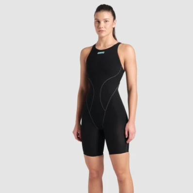 Women's Powerskin Impulso Open Back Black/Teal