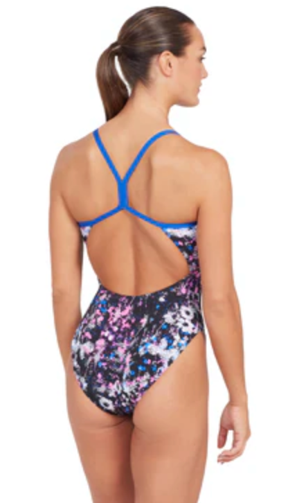 Zoggs Flowerbox Sprintback Swimsuit