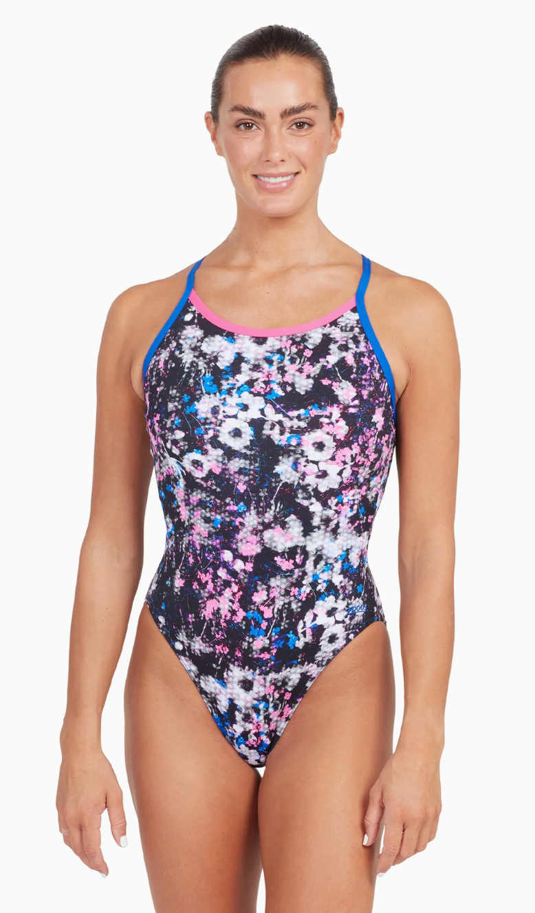 Zoggs Flowerbox Sprintback Swimsuit