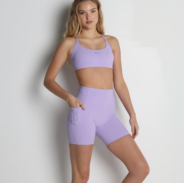 Engine - Cross Back sports bra - lavender