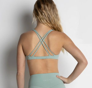 Engine - V neck sports bra - Sage