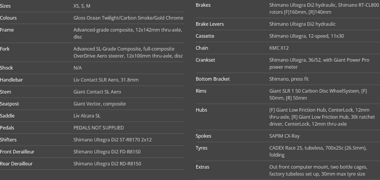 Liv Enviliv Advanced Pro 0 Di2 2025