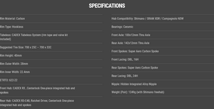 CADEX Max 40 Wheelset