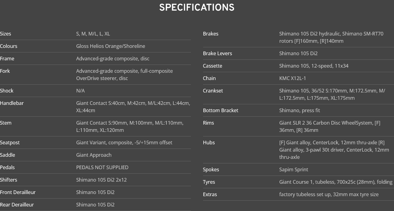 Giant TCR Advanced 0 Di2 2024