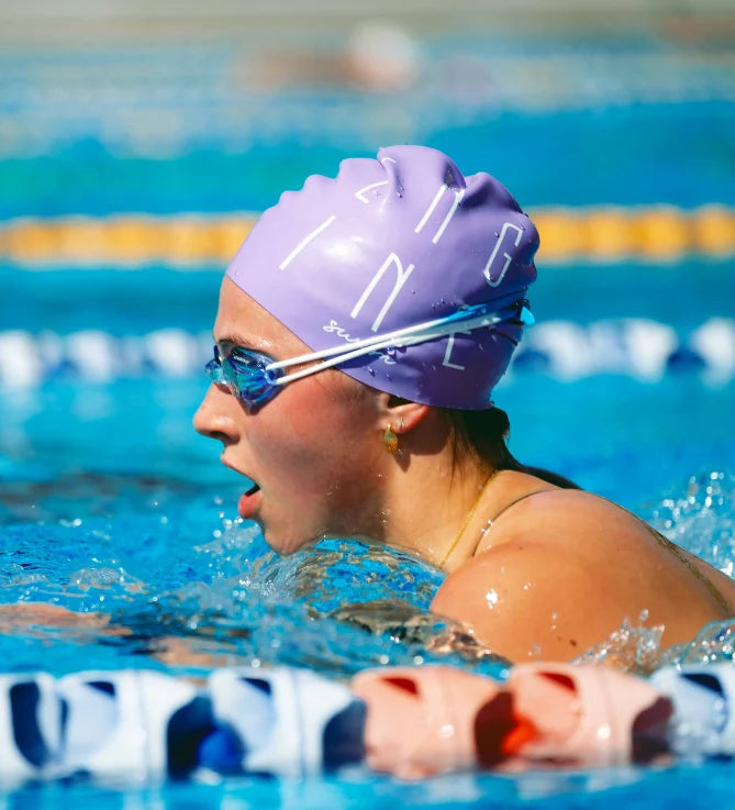 Silicone Swim Cap - Tower Lavender