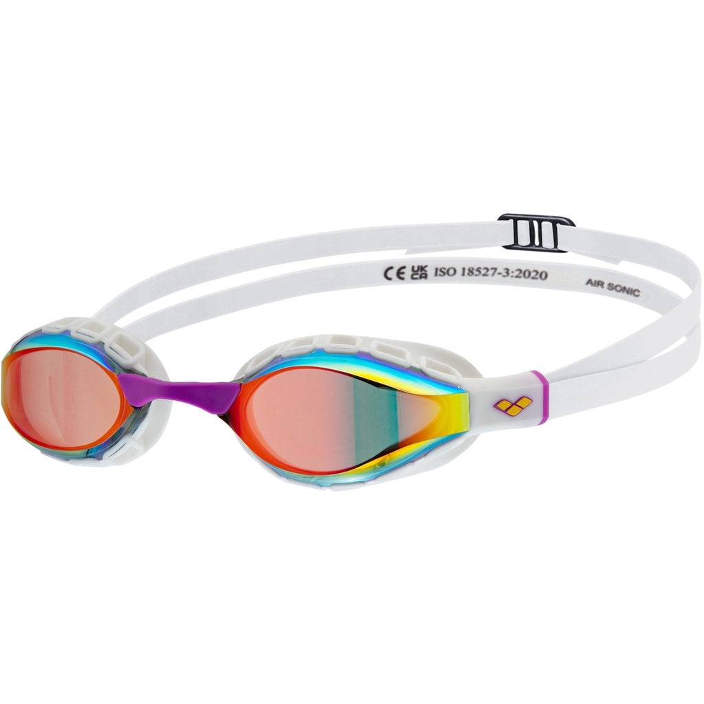 Air Sonic Mirror Swim Goggles Gold White