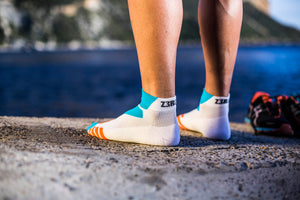 ZeroD Running Sock White