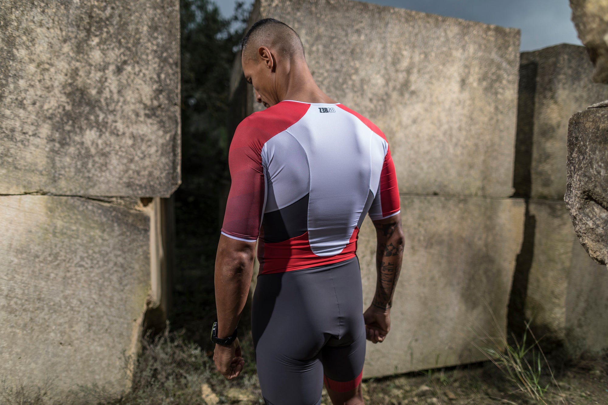 ZeroD TTsuit Grey / Red