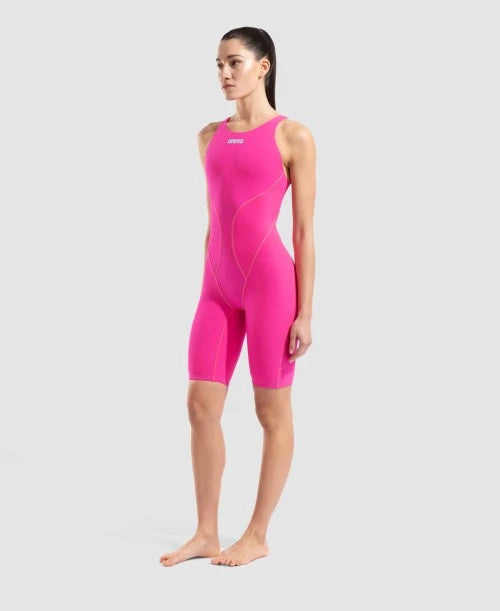 Women's Powerskin Impulso Shocking Pink Open Back LE