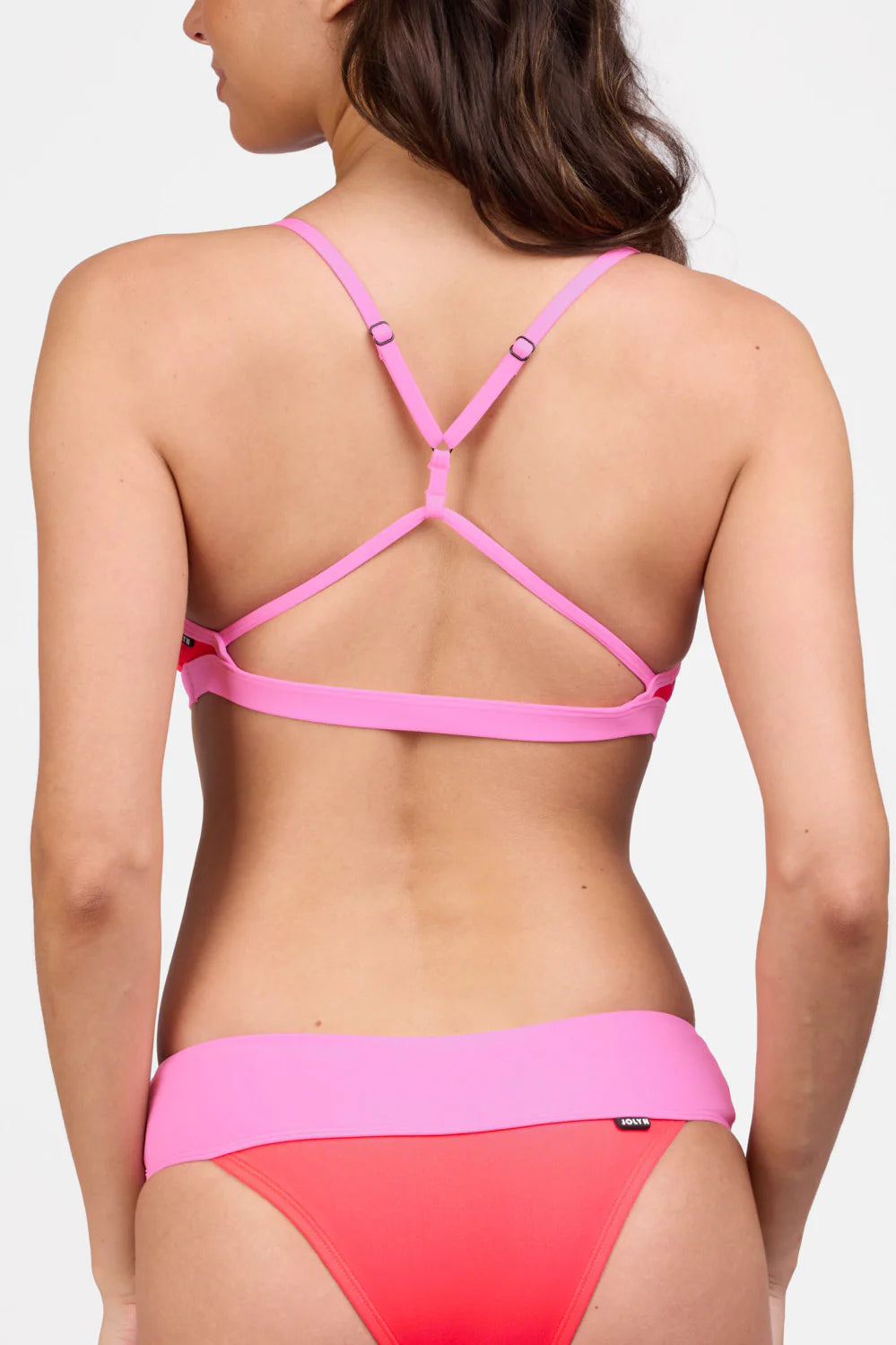 Eviana Bikini Top - Neon Guava & Dahlia