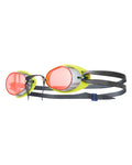 TYR Adult Mirrored Socket Rockets® 2.0 Goggles  Red/Fl. Yellow/Black