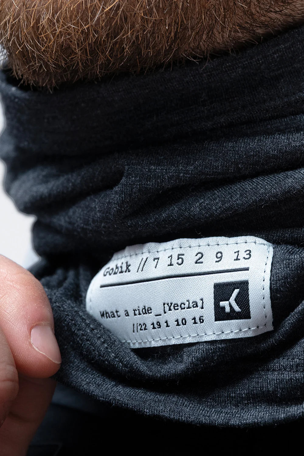 NECK GAITER UNISEX  Moonbah Solid Graphite
