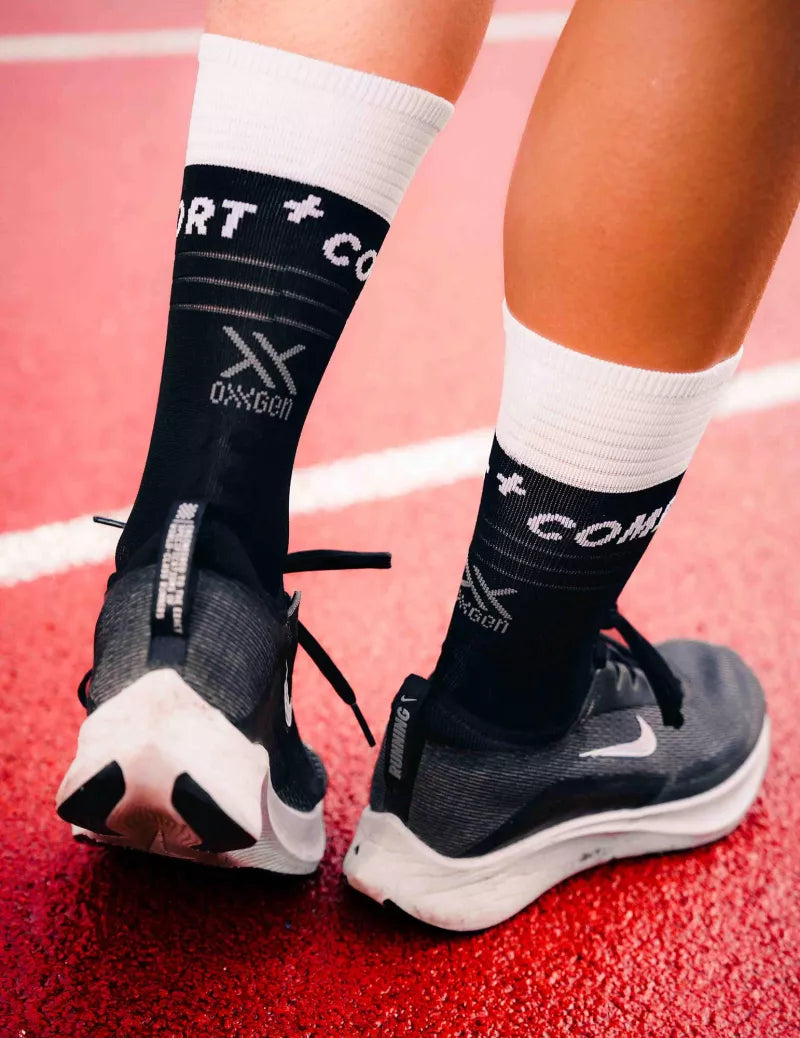 Mid Compression Socks V2.0 - Black/White
