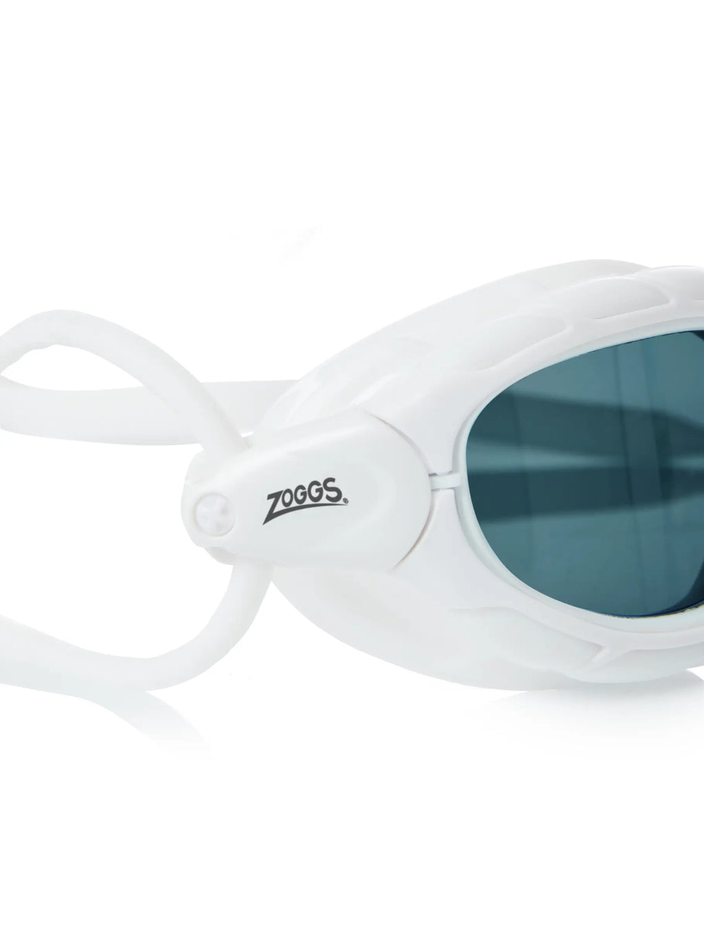 Predator Goggles  White - Tinted Smoke Small