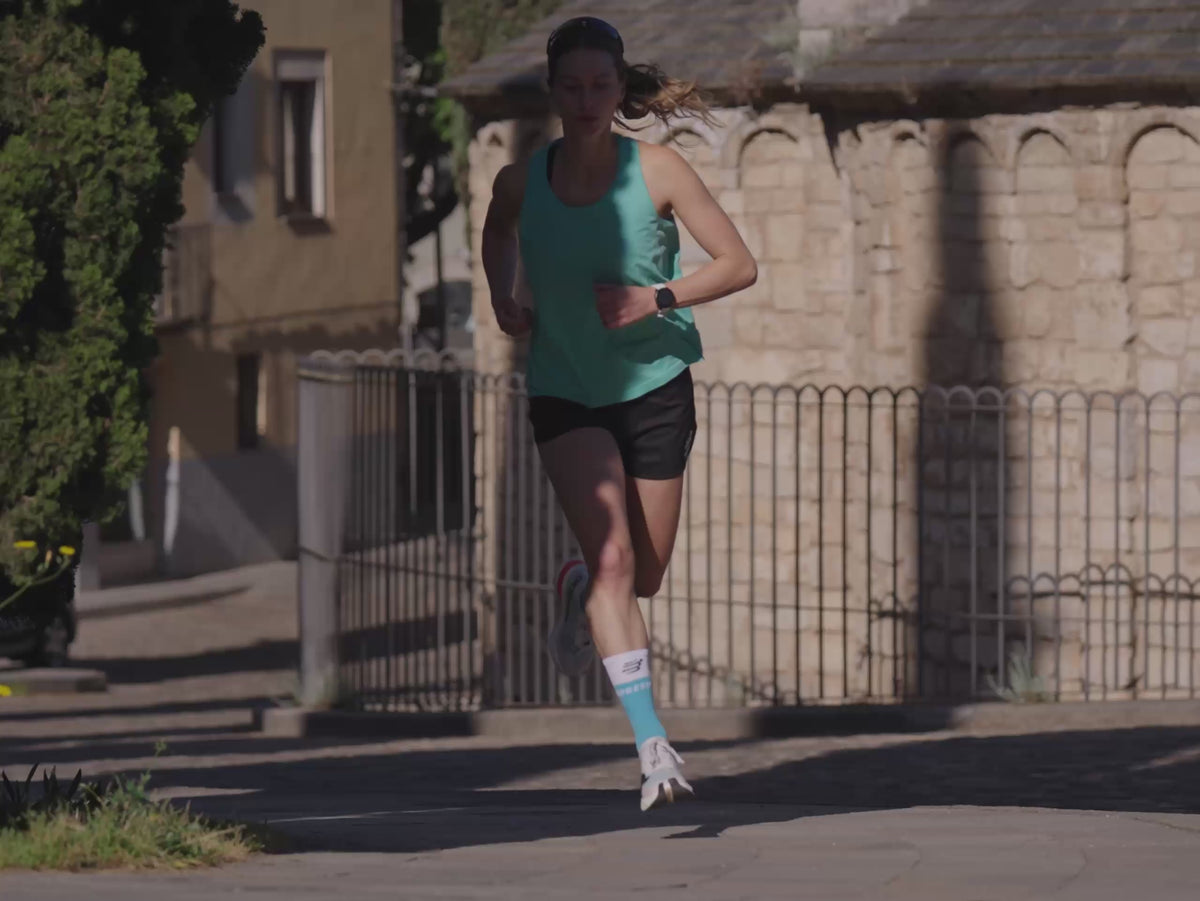 Compressport Mid Compression Socks V2.0 - Norse Blue/White