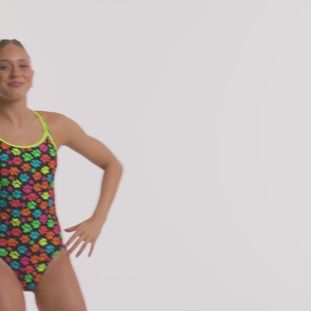 Pawsome Ladies Diamond Back One Piece