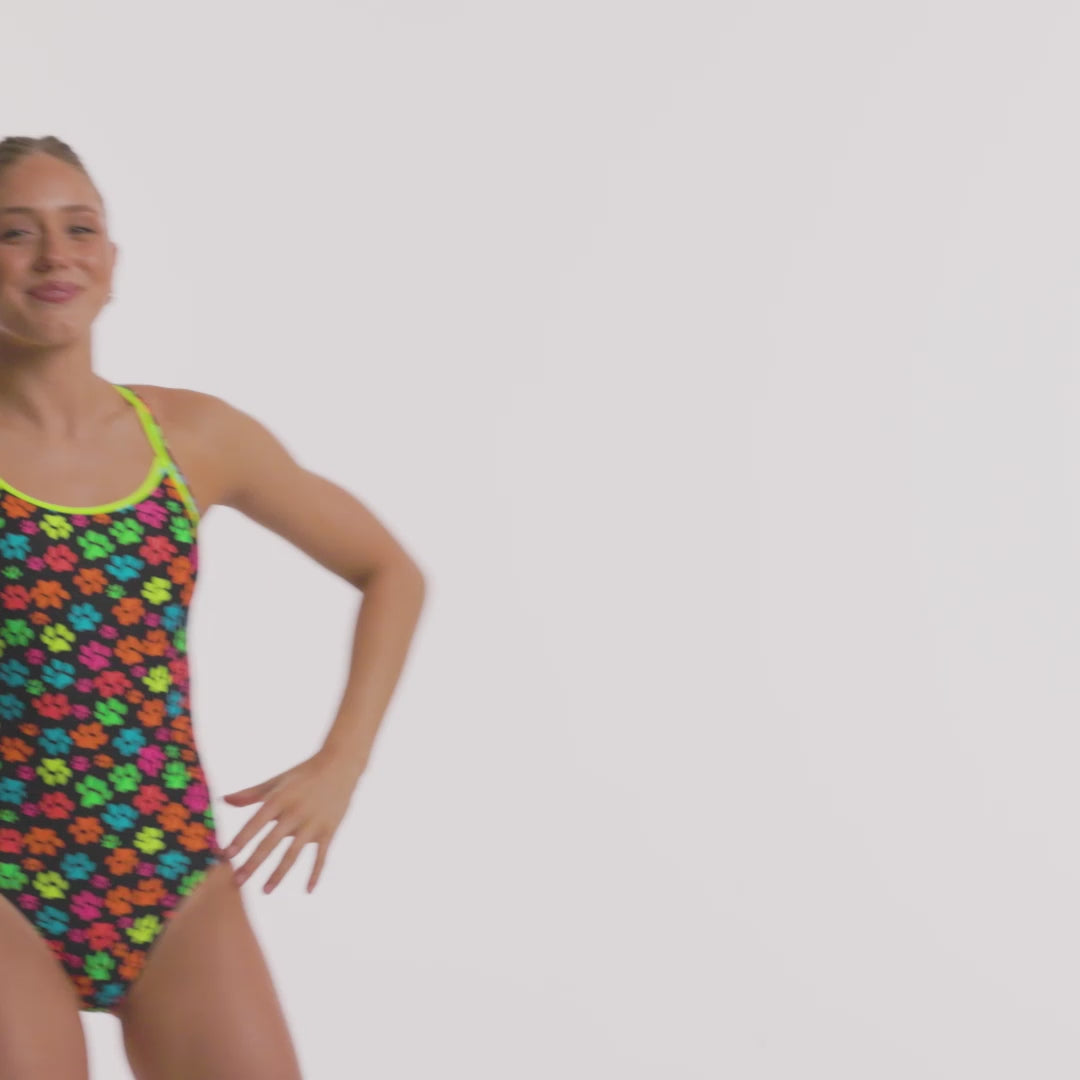 Pawsome Ladies Diamond Back One Piece
