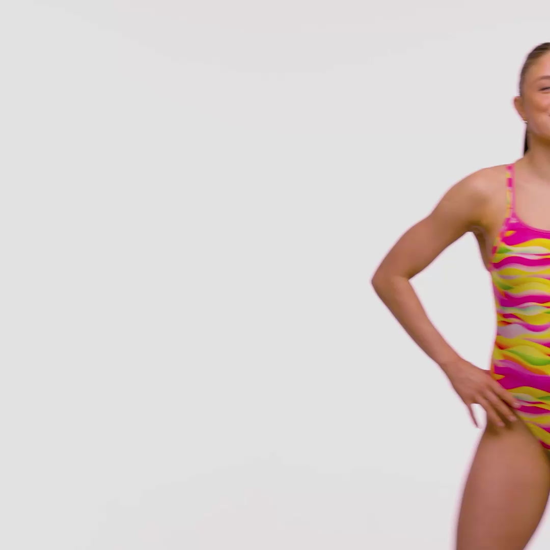 Custard Cakes Ladies Diamond Back One Piece