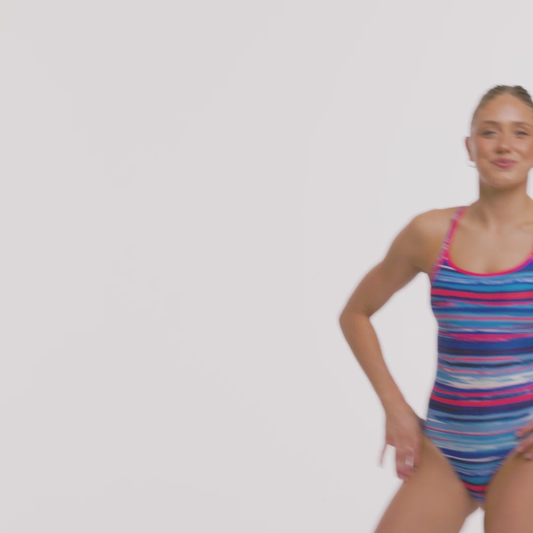 Lost Lines Ladies Diamond Back One Piece