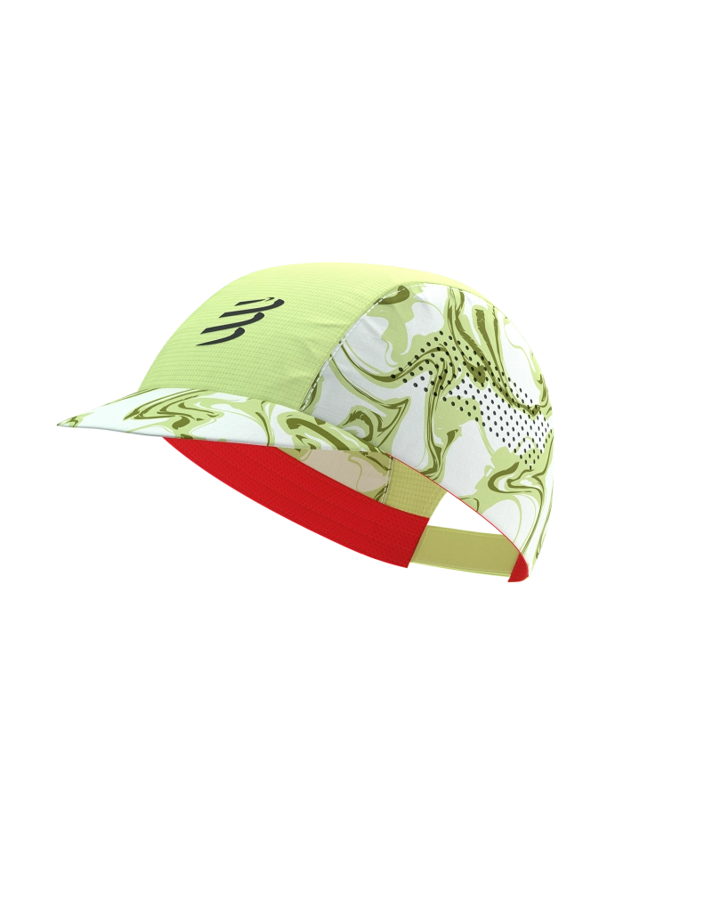 Pro Racing Cap - Green Camo/Fluo Red